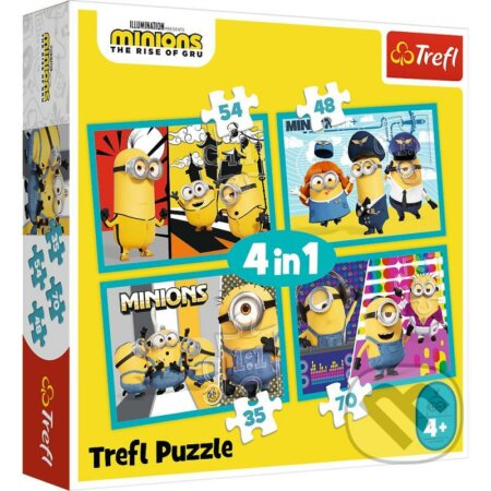 Mimoni 4v1 - puzzle z kategorie Maxi dílky