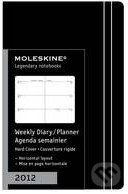 Moleskine - extra malý týždenný horizontálny plánovací diár 2012 (čierny), Moleskine, 2011