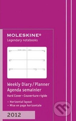 Moleskine - extra malý týždenný horizontálny plánovací diár 2012 (ružový), Moleskine, 2011