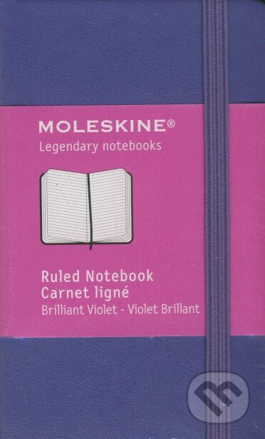 Moleskine - extra malý linajkový zápisník (fialový), Moleskine