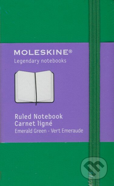 Moleskine - extra malý linajkový zápisník (zelený), Moleskine