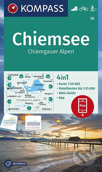 Chiemsee, Chiemgauer Alpen 10 - kniha z kategorie Mapy Evropy