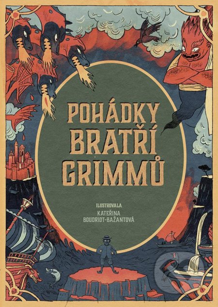 Pohádky bratří Grimmů - Wilhelm Grimm, Jacob Grimm, Kateřina Boudriot-Bažantová (Ilustrátor), Drobek, 2021