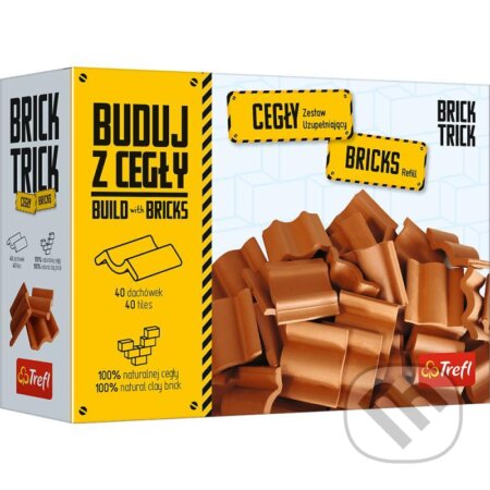 Brick Trick: Tašky střešní 40 ks  /  náhradní balení, Trefl, 2021