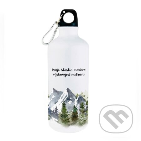 Turistická fľaša Svoje šťastie meriam výškovými metrami
