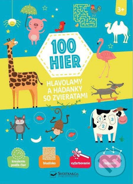 100 hier - Hlavolamy a hádanky so zvieratami - kniha z kategorie Úkoly pro děti