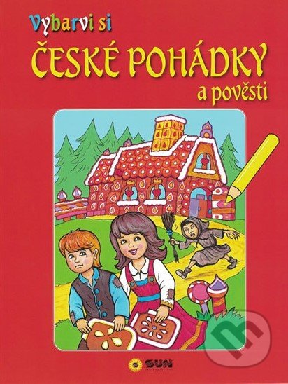 Vybarvi si - České pohádky (červené) - kniha z kategorie Omalovánky