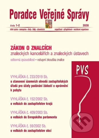 Poradce Veřejné Správy 1-2/2020 (Zákon o znalcích, znaleckých kancelářích a znaleckých ústavech)