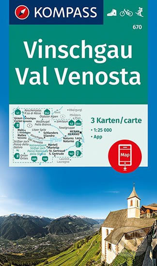 Vinschgau ( sada 3 map ) 670 NKOM