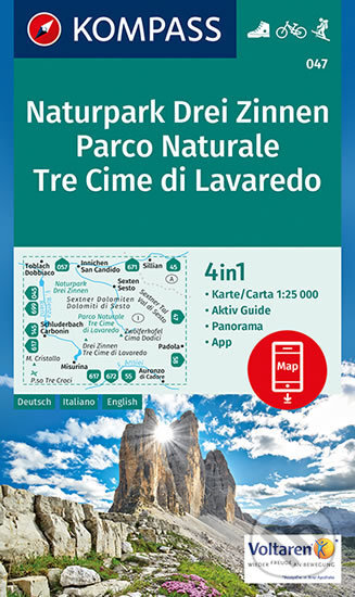Naturkpark drei Zinnen/Parco naturale Tre Cime D/I  047  NKOM1:25T, Marco Polo, 2017