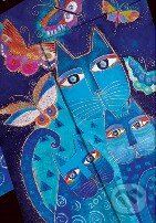 Paperblanks - Diár 2012 (týždenný, verso) - Blue Cats & Butterflies - MIDI, Paperblanks, 2011