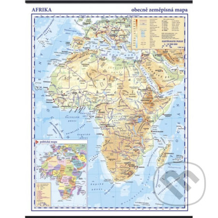Afrika - obecně zeměpisná mapa 1:10 mil.