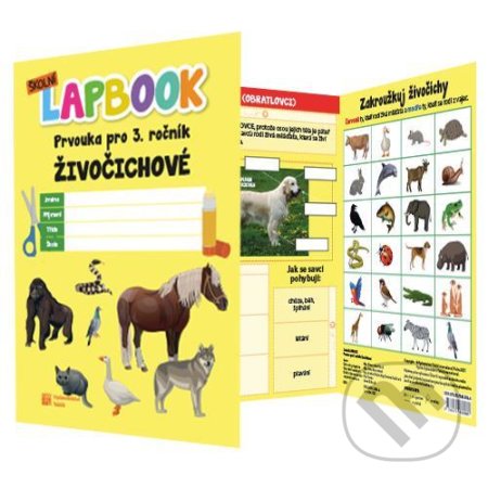 Školní lapbook: Prvouka - Živočichové - kniha z kategorie 1. stupeň