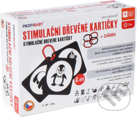 Stimulační dřevěné kartičky 2. díl (Zvířátka ze ZOO) - hra z kategorie Vzdělávací hry