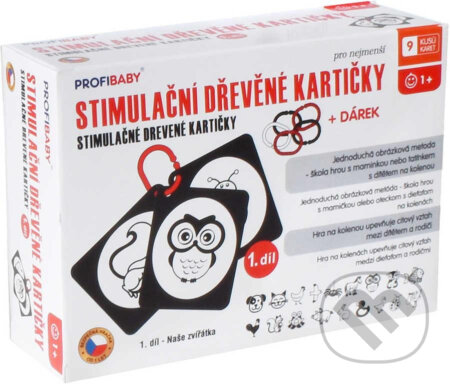 Stimulační dřevěné kartičky 1. díl (Naše zvířátka) - hra z kategorie Vzdělávací hry