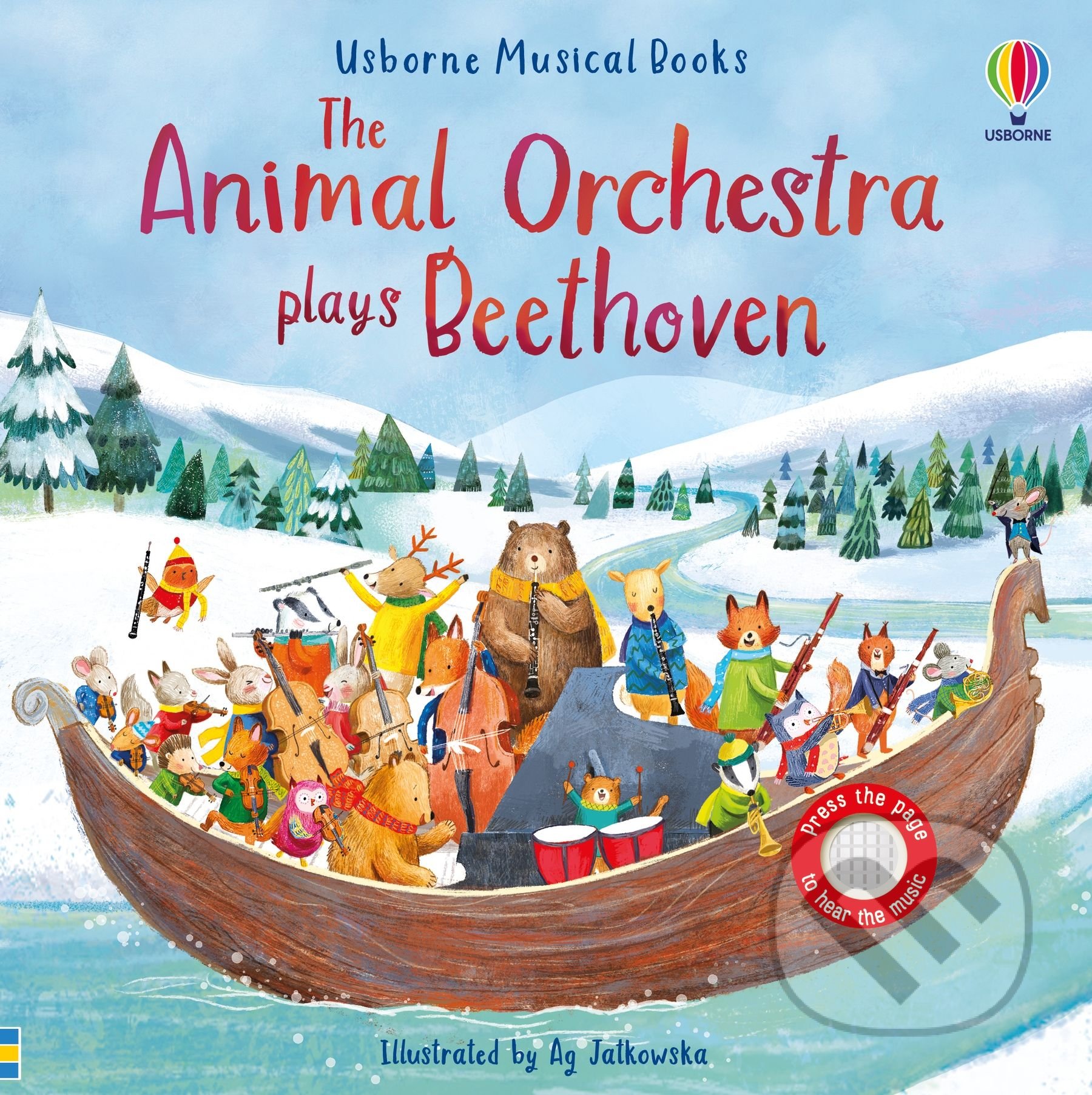 The Animal Orchestra Plays Beethoven - Sam Taplin, Ag Jatkowska (ilustrátor), Usborne, 2021