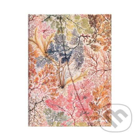 Paperblanks - zápisník Anemone (midi, linajkový magnetické zatváranie)