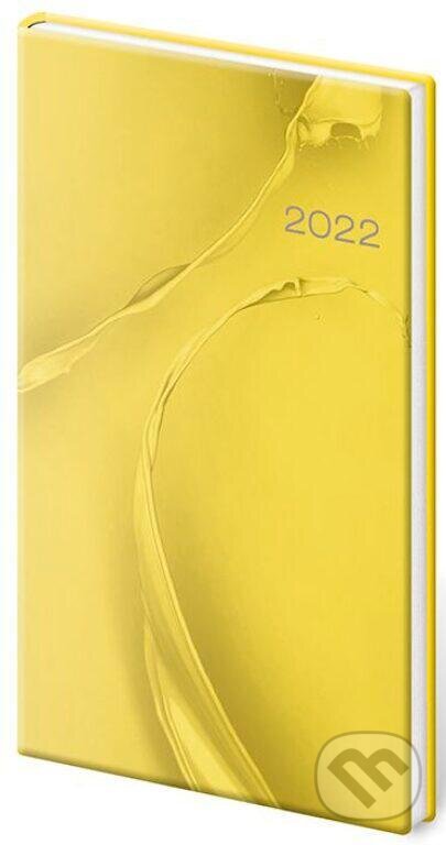 Diář 2022 Vario - Yellow design, týdenní kapesní, Helma365, 2021