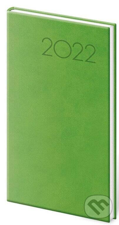 Diář 2022 Print - světle zelený, týdenní kapesní, Helma365, 2021