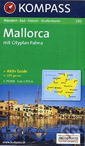 Mallorca 230 mit Cityplan Palma, Kompass, 2012