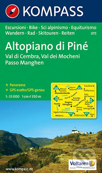 Kniha: Altopiano di Piné 1:35T (Kompass). Kompass, 2013