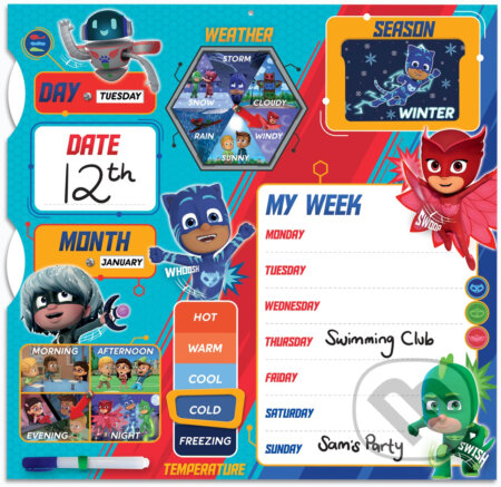 Oficiální dětský kalendář 2022 PJ Masks, , 2021