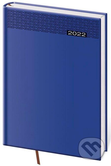 Diář 2022 Gommato - modrý, týdenní, A5, Helma365, 2021