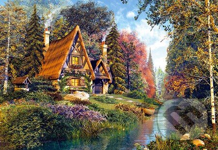 Puzzle: Fairytale Cottage (Castorland). Castorland