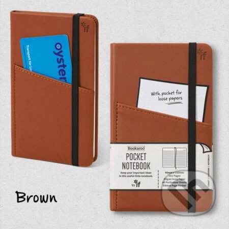 Bookaroo Kapesní zápisník A6 - hnědý