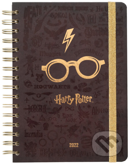 Plánovací týdenní diář A5 2022 Harry Potter: Logo, Harry Potter, 2021