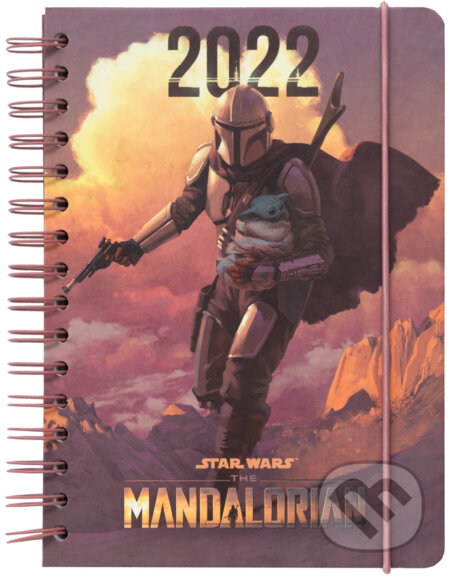 Plánovací týdenní diář A5 2022 Star Wars: TV seriál The Mandalorian The Child, , 2021