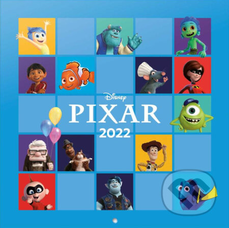Kalendář 2022 16 měsíců: Pixar, , 2021