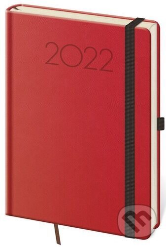 Diář 2022 denní A5 New Praga - červená, Helma, 2021