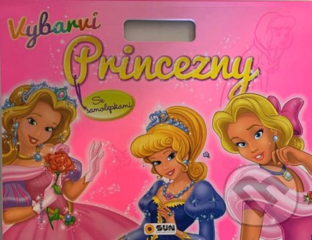 Vybarvi Princezny se samolepkami - kniha z kategorie Omalovánky