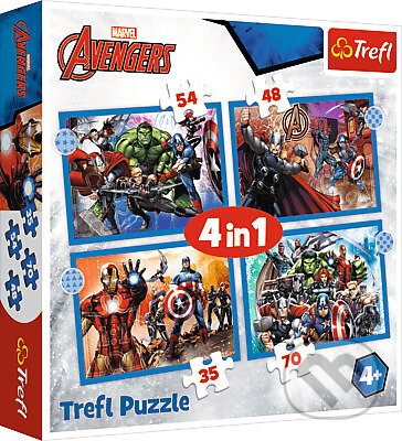 Odvážni Avengeri / Disney Marvel The Avengers 4v1, Trefl, 2021