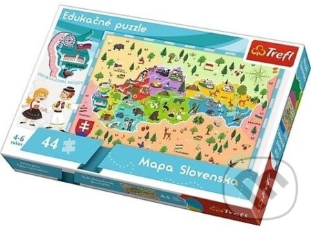 Puzzle: Mapa Slovenska - Edukačné (Trefl). Trefl, 2021