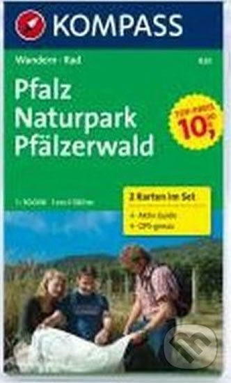 Pfalz Naturpark Pfälzerwald 826 , 2 mapy / 1:50T NKOM, Kompass, 2013