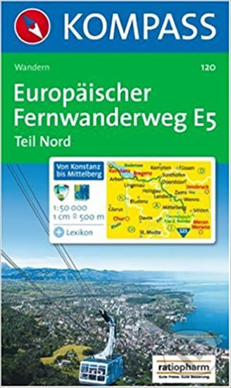 Europäischer, Fernwanderweg E5Nord 120 / 1:50T NKOM, Kompass, 2013