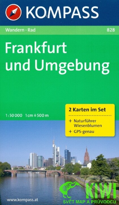 Frankfurt und Umgebung 828, 2 mapy / 1:50T NKOM, Kompass, 2013
