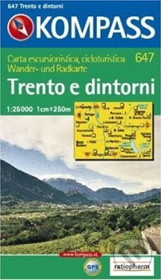 Trento e dintorni 647 / 1:25T KOM, Kompass, 2013