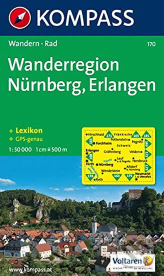 Wanderregion Nurnberg 170 / 1:50T KOM, Kompass, 2013