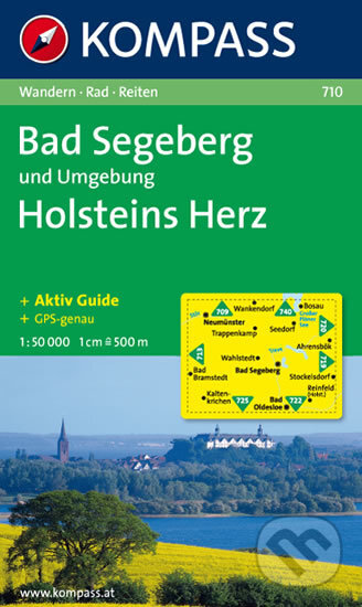 Bad Segeberg und Umgebung, Holsteins Herz 710 / 1:50T NKOM, Kompass, 2013