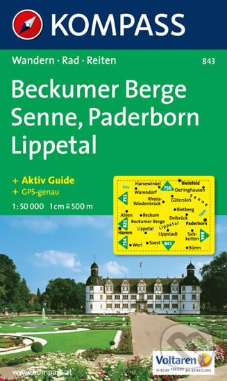 Beckumer Berge Senne, Paderborn Lippetal 843 / 1:50T KOM, Kompass, 2013