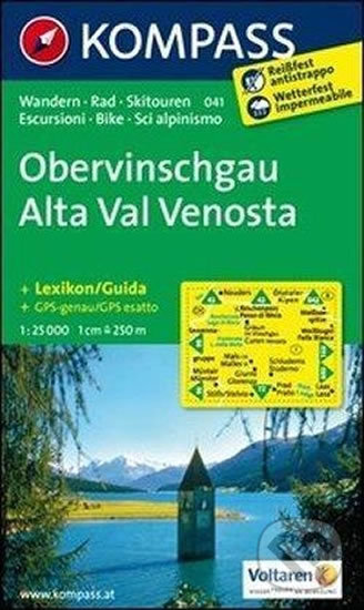 Obervinschgau, Alta Val Venosta 041 / 1:25T KOM, Kompass, 2013