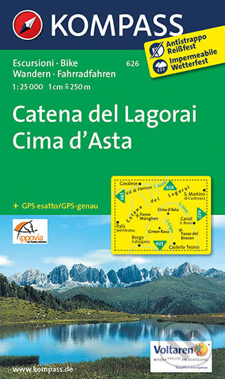 Catena del Lagorai - Cima d´Asta  1:25, Marco Polo, 2013