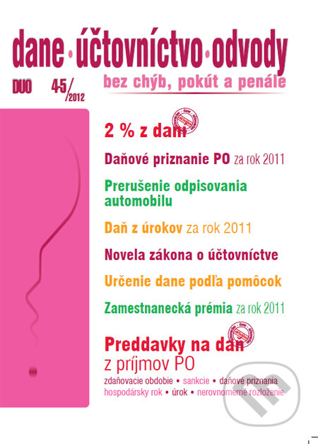 Dane, účtovníctvo, odvody 4 - 5/2012, Poradca s.r.o., 2012