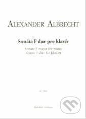 Sonáta F dur pre klavír - Alexander Albrecht, Národné hudobné centrum, 1999
