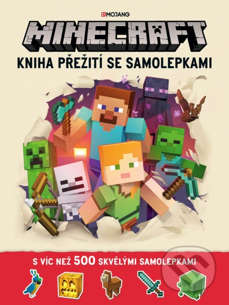 Minecraft: Kniha přežití se samolepkami, Egmont ČR, 2021