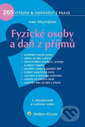 Fyzické osoby a daň z příjmů - Ivan Macháček, Wolters Kluwer ČR, 2021