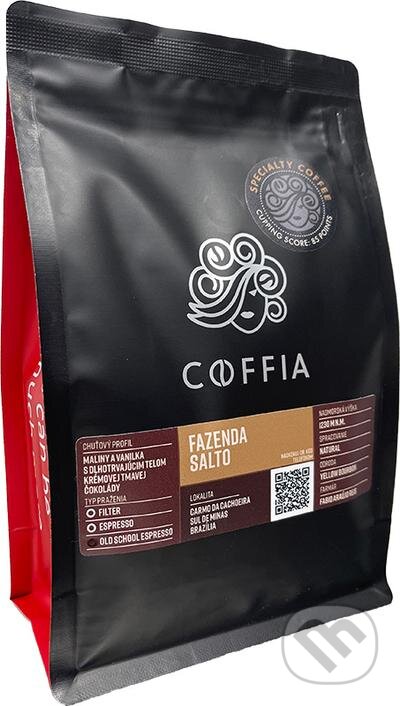 Kávy a čaje: Fazenda Salto 500g Old School Espresso (COFFIA). COFFIA, 2021